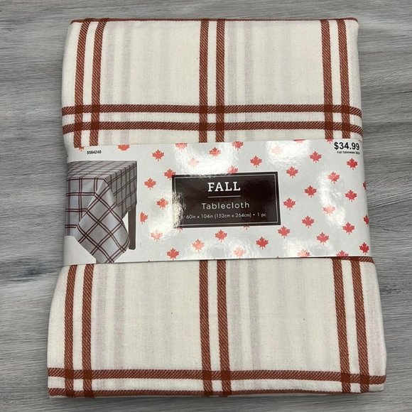 Robert Stanley ➖Tablecloth 60x104 inch Fall Plaid ▪️Any Occasion - Picture 2 of 12